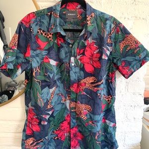 Bonobos men’s short sleeve tropical print shirt